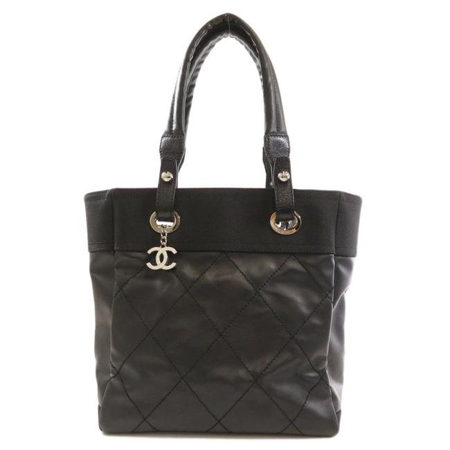 Chanel Biarritz Pali Pm Ladies Black Leather Tote