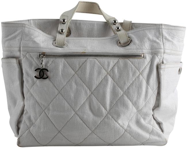 Chanel Biarritz Paris biarritz White Tote