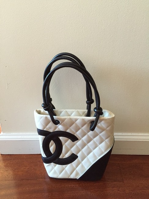 Chanel Black White Tote