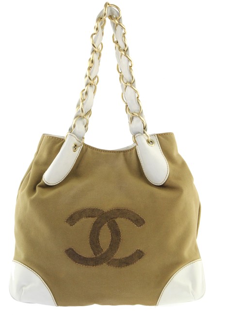 Chanel Brown Canvas Tote