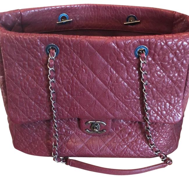 Chanel Burgundy Leather Tote