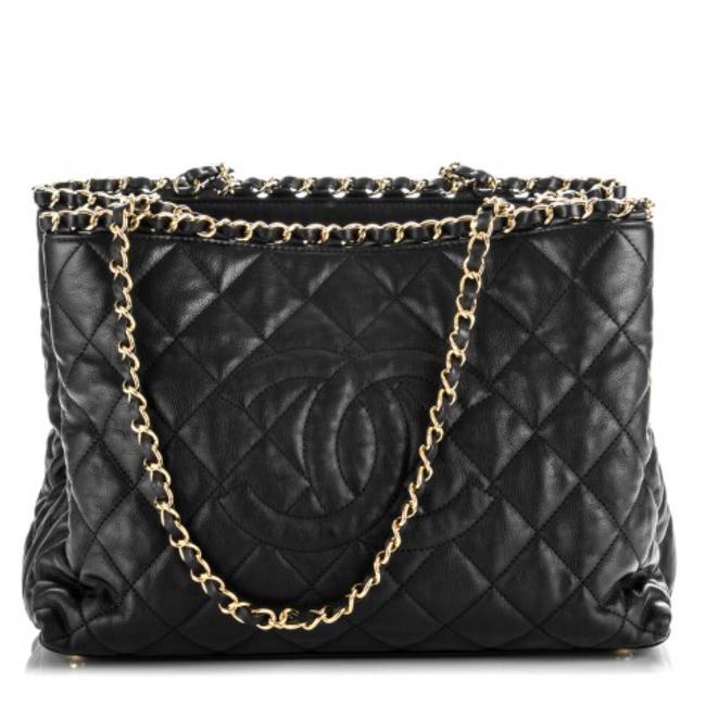 Chanel Calfskin Quilted Small Chain Me Tote