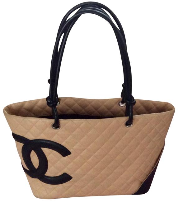 Chanel Cambon Beige Leather Tote