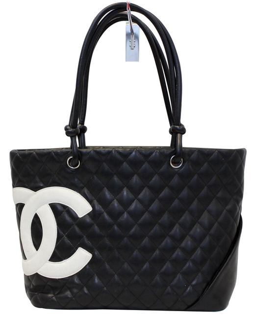 Chanel Bag Cambon Calfskin Leather Large Tote