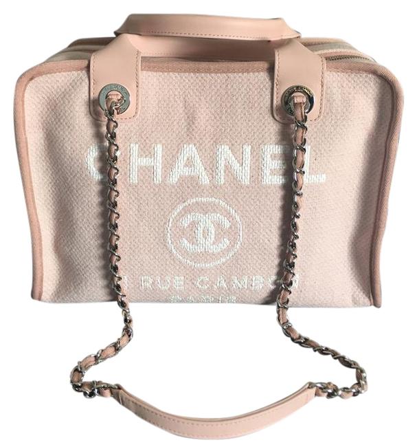 Chanel Cambon New 31 Rue Light Pink Canvas Tote