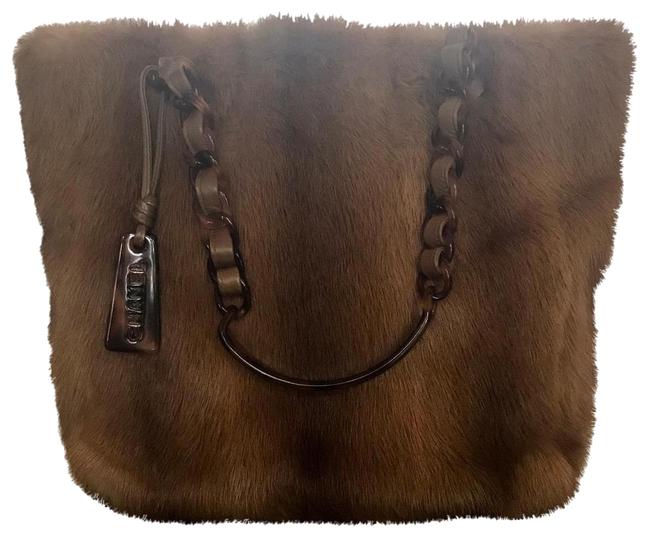 Chanel Shopper Caramel Fur Tote