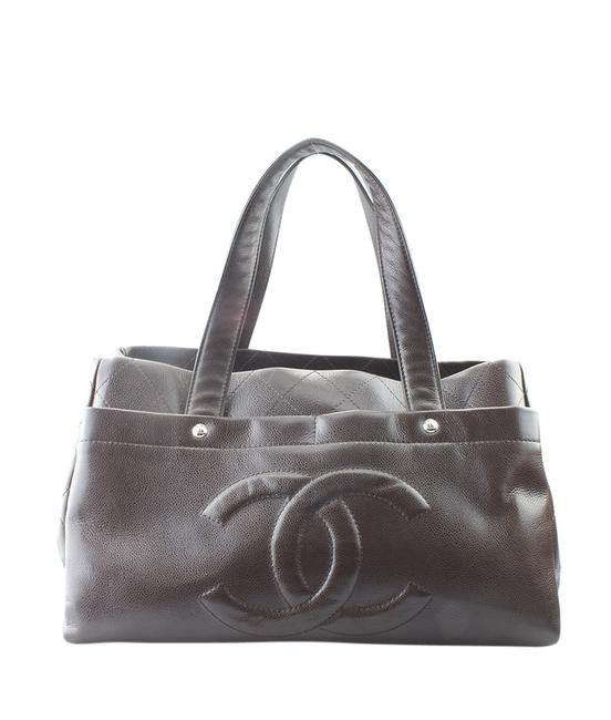 Chanel Caviar 159249 Brown Leather Tote