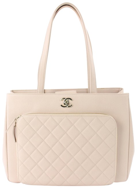 Chanel Shopping Bag Caviar Large Business Affinity 06cz0720 Beige Leather Tote