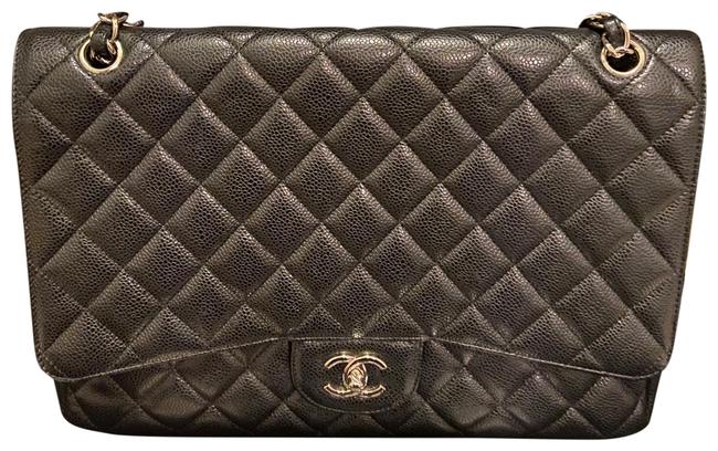 Chanel Caviar Maxi Single Flap Black Shoulder Bag