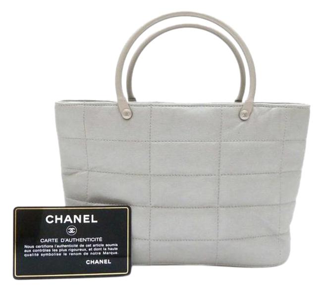 Chanel Cc Silver Tote