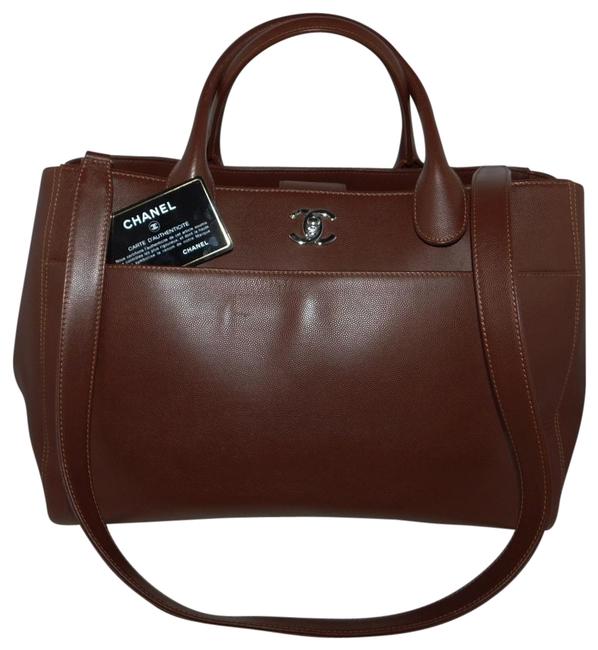 Chanel Cerf Executive Pebbled Caviar B105 Burgundy Leather Tote