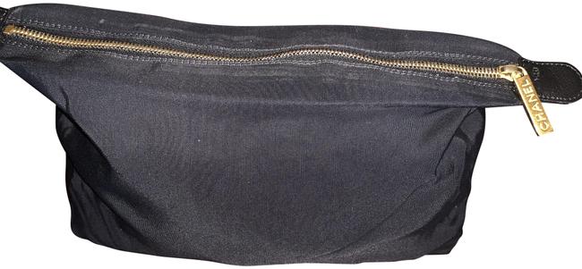 Chanel Cerf Insert Pouch  Cosmetic Black Cotton Tote