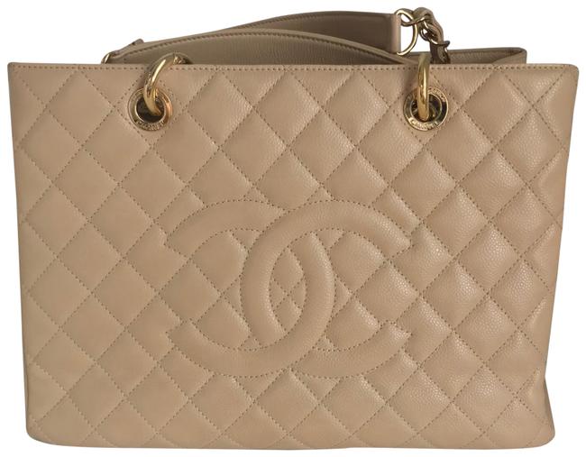 Chanel Classic Nude Caviar Leather Tote