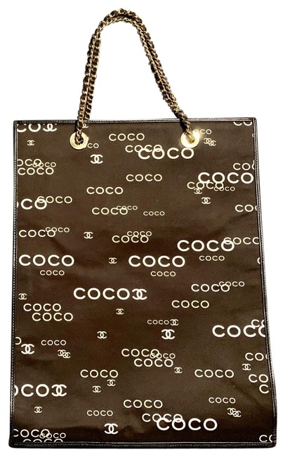 Chanel Coco Rare Black White Tote