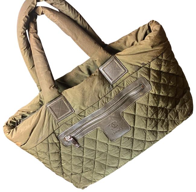 Chanel Cocoon Coco Green Tote
