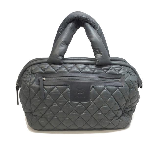 Chanel Cocoon Coco Grey Nylon Tote