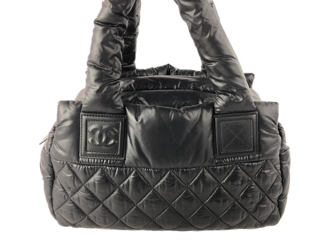 Chanel Cocoon Coco Timeless Black Nylon Tote