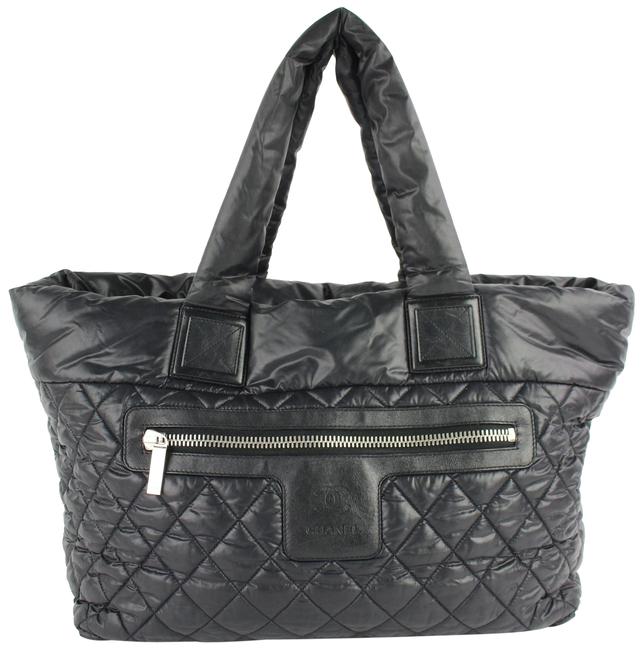 Chanel Cocoon Quilted 18cz0129 Black Nylon Tote