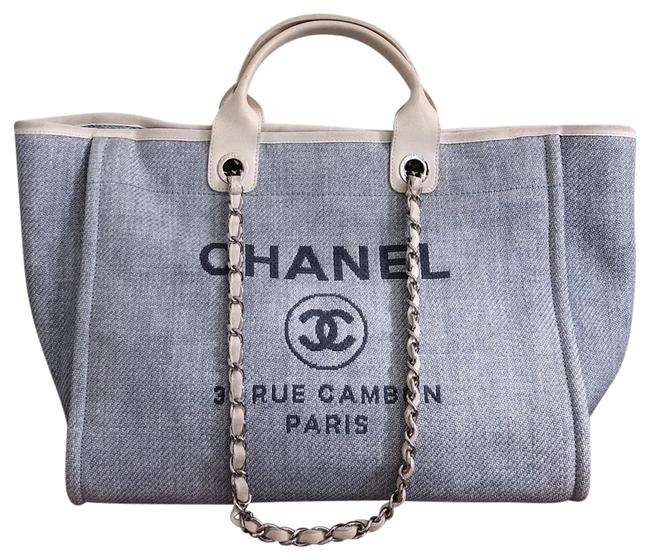 Chanel Deauville Canvas Large Tote