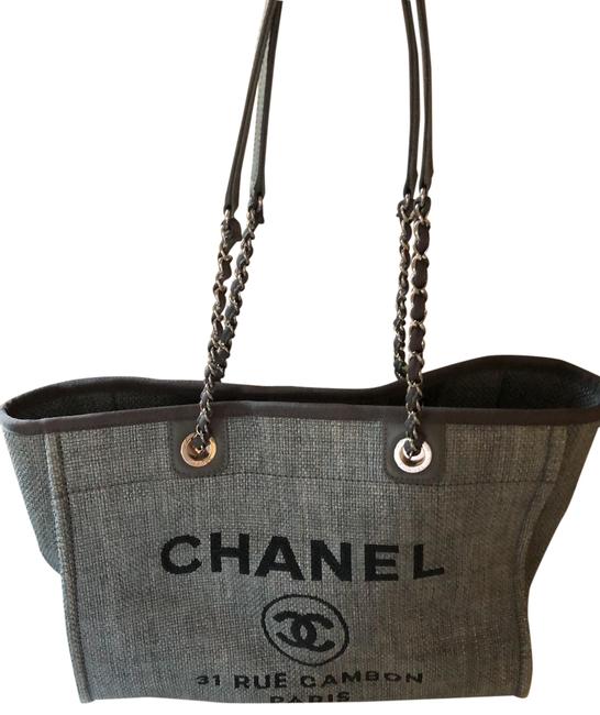 Chanel Deauville Grey Tote