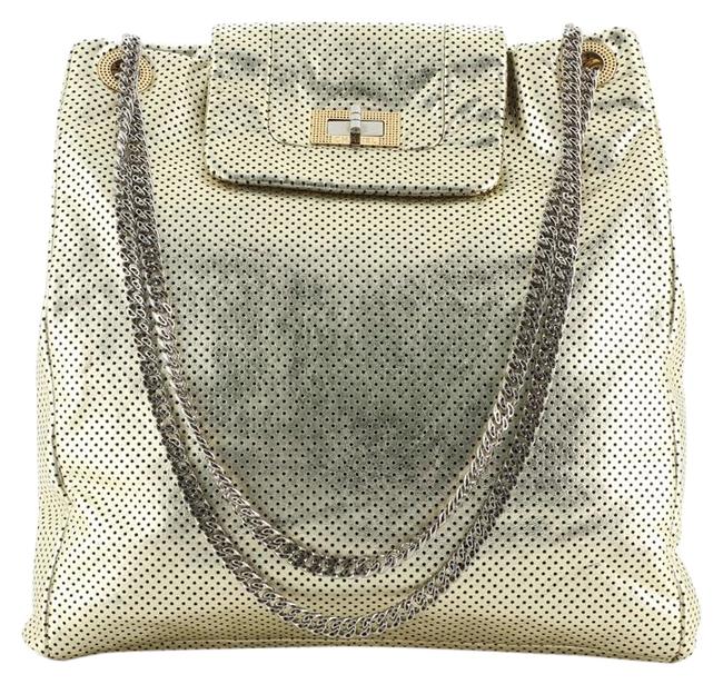 Chanel Drill Perforated Large Gold Leather Tote