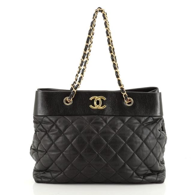 Chanel Evening Bag Soft Elegance Quilted Distressed Calfskin Large Tote