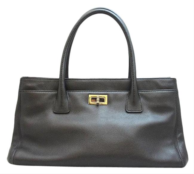 Chanel Executive A29292 Women Black Leather Tote