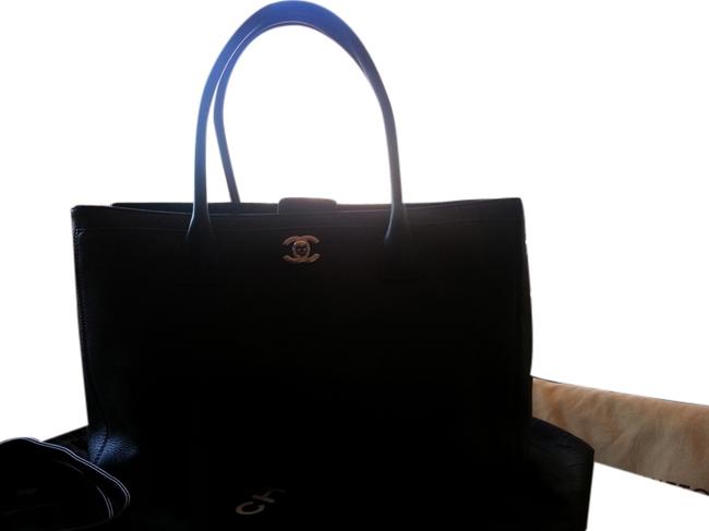 Chanel Shoulder Bag Executive Black Caviar Tote