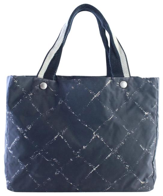 Chanel Graffiti New Line Travel 216143 Black Nylon Tote