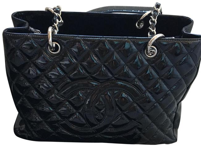 Chanel Grand Black Patent Leather Tote