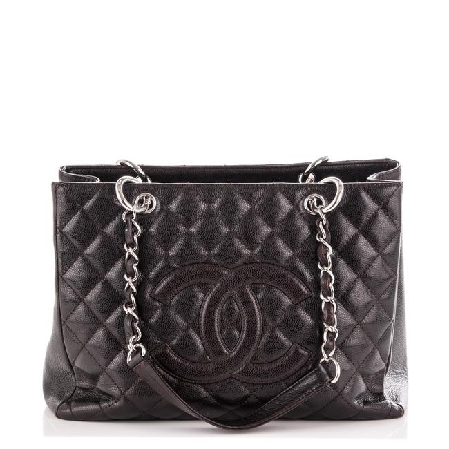 Chanel Grand Shopper Brown Caviar Tote
