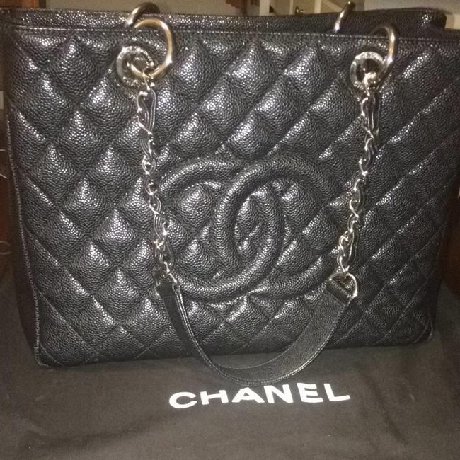 Chanel Grand Shopping A50995y01588 Black Lather Tote