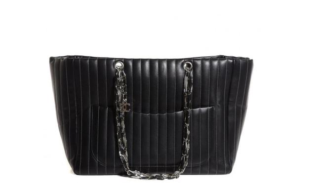 Chanel Grand Shopping Black Lambskin Tote