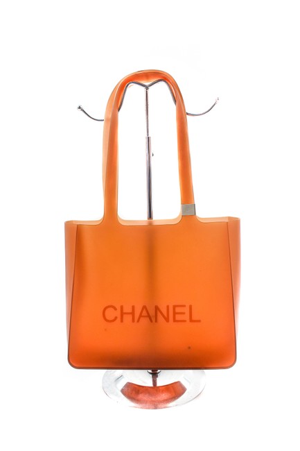 Chanel Jelly Orange Plastic Tote