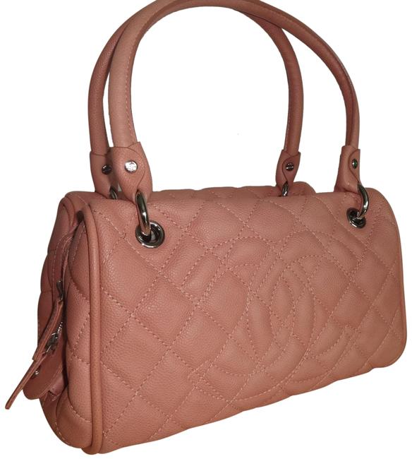 Chanel Large Bowler Pink Leather Tote