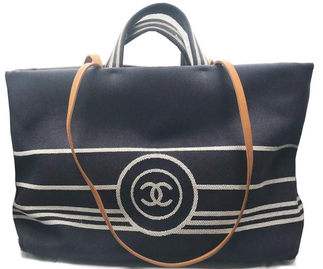 Chanel Shopping Bag Large Denim Tote