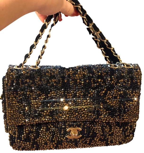 Chanel Leather Swarovski Crystals Tote