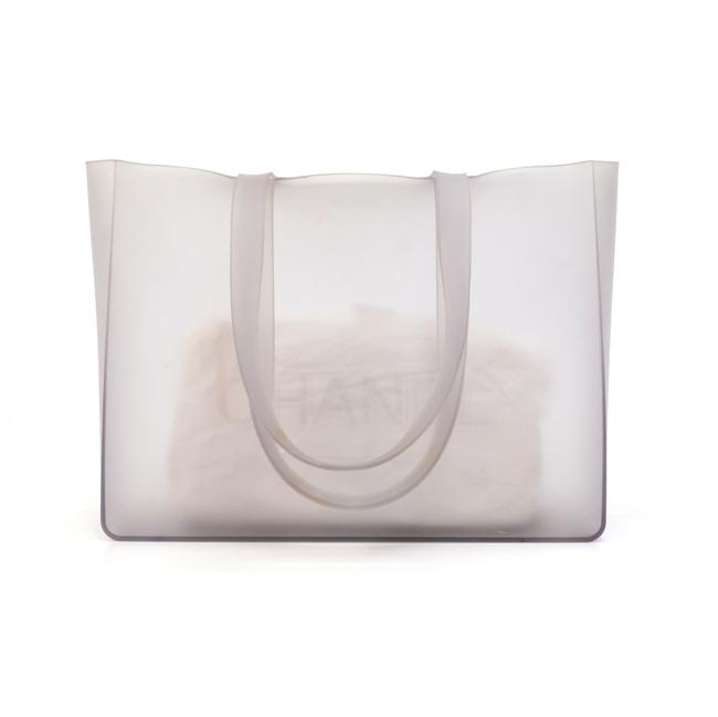 Chanel Bag Jelly Light Shoulder Gray Rubber Tote