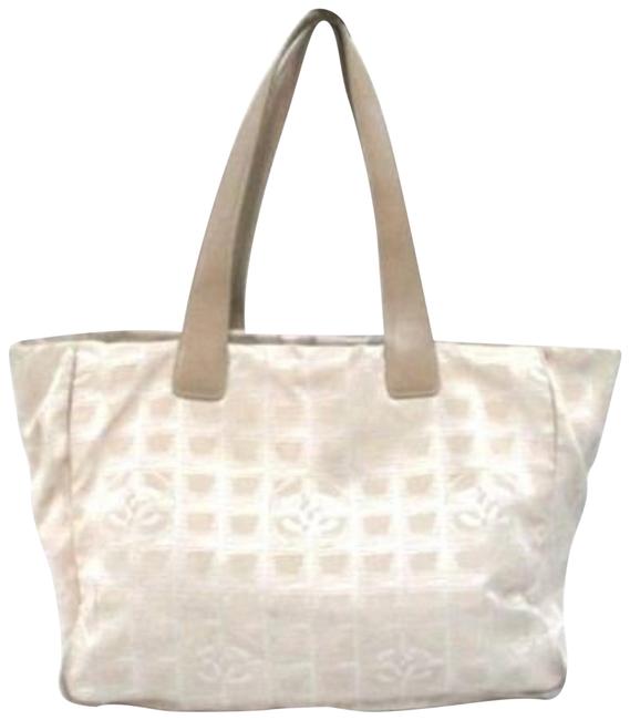 Chanel Line 234754 Beige Canvas Tote