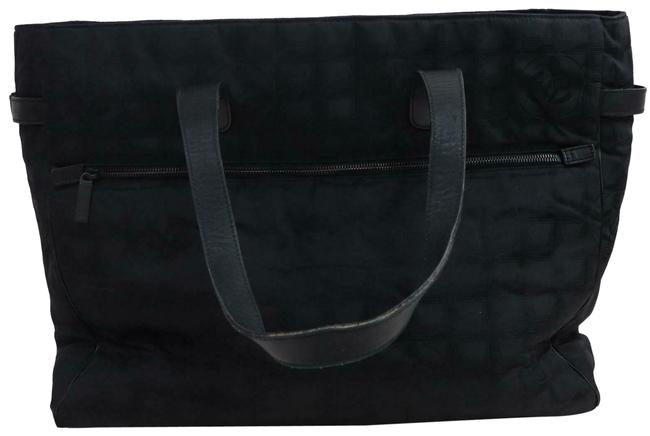 Chanel Line Travel Gm 870822 Black Nylon Tote