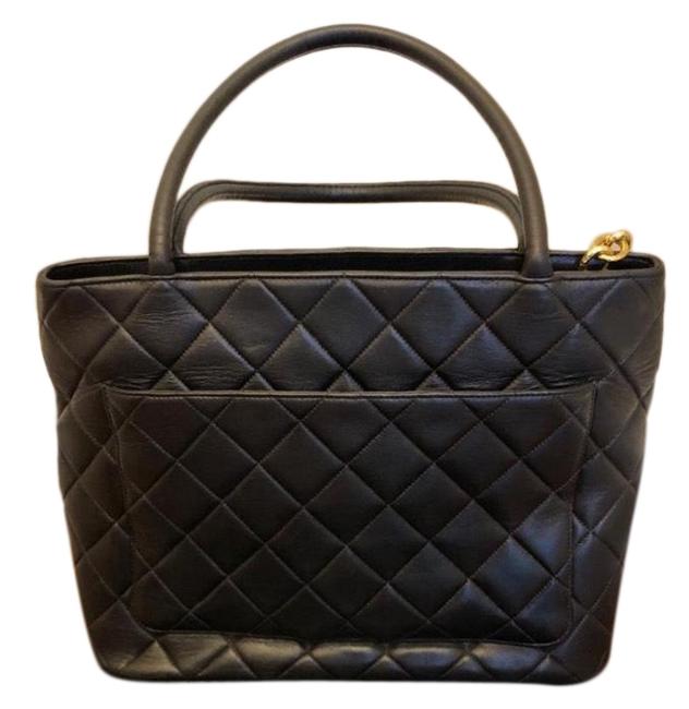 Chanel Medallion Calfskin Leather Tote