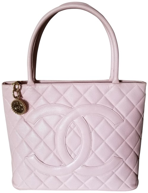 Chanel Medallion Pink Caviar Leather Tote