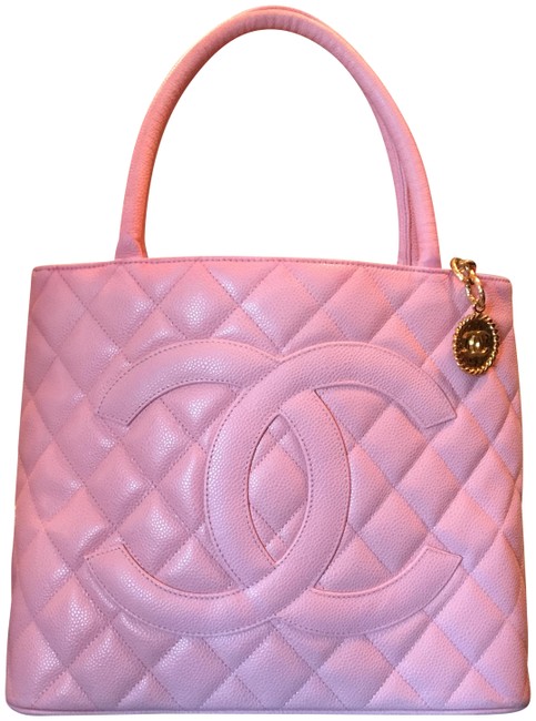 Chanel Medallion Pink Leather Tote