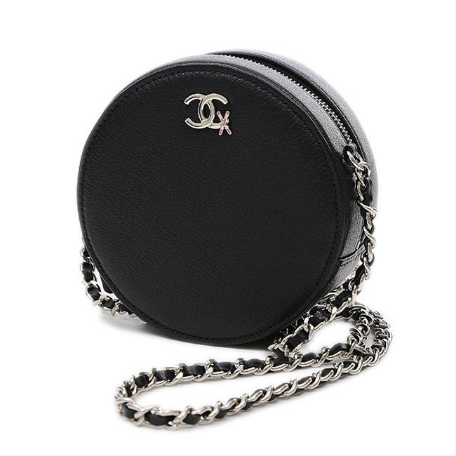 Chanel Mini Clutch Chain Black Leather Shoulder Bag