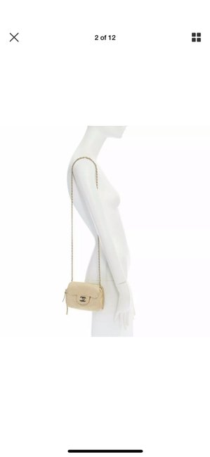 Chanel Mini Flap Bags Champagne Leather Tote