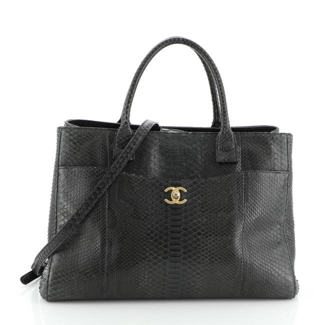 Chanel Neo Executive Medium Green Exotic Python Tote
