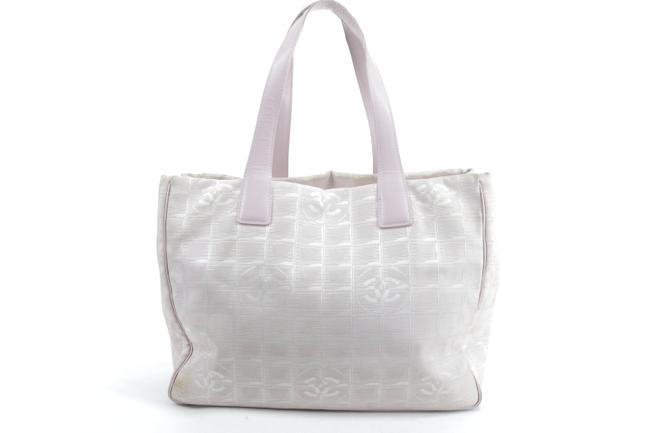 Chanel New Line 23ck0113 Pink Canvas Tote