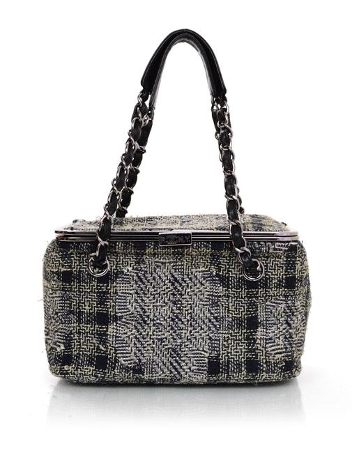 Chanel Box ParisNew York Black Tweed Tote