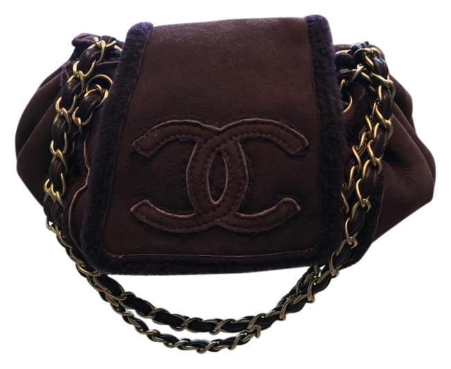 Chanel Plum Merlot Suede Shoulder Bag