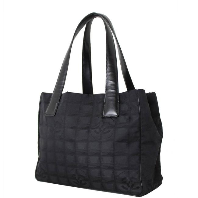 Chanel Pm Nylon Black New Travel Line Tote